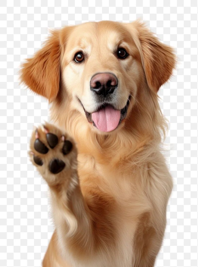 A dog greeting a new owner
